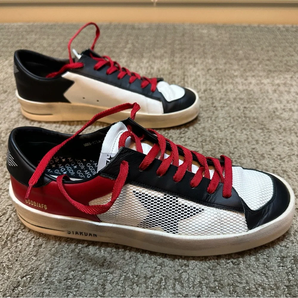 Golden Goose Stardan - Size 44 - excellent condition Black, Red & White Sneakers - Picture 5 of 11